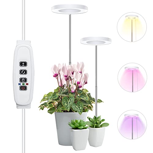 small indoor plant grow lights 2Heads Plant Grow Light, Full Spectrum LED Plant Light for Indoor Plan – Cash Your Greens