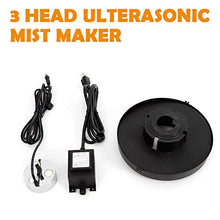 Load image into Gallery viewer, BSTOOL Pro 3-Head Ultrasonic Mist Maker Fog Machine Humidifier Hydroponics 900ml/H 60W for Industrial Scenic Agriculture Greenhouse Hydroponics Garden/Lawn/Pond