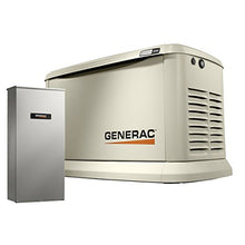 Load image into Gallery viewer, Generac 7043 Home Standby Generator 22kW/19.5kW Air Cooled with Whole House 200 Amp Transfer Switch, Aluminum