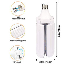 Load image into Gallery viewer, LVJING 150w LED Grow Light Bulb with 414 LED's Foldable Sunlike Full Spectrum Grow Lights for Indoor Plants, Vegetables,Greenhouse & Hydroponic Growing, Grow lamp with Protective Lens | E26/E27 Socket