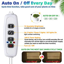 Load image into Gallery viewer, Five Strips Growing lamp, Full Spectrum Grow Light Strips for Indoor Plants with Auto ON/Off Timer, 10 Dimmable Levels & 3 Switch Modes, Led Grow Light for Hydroponics Succulent (Five Strips)