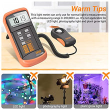 Load image into Gallery viewer, Dr.meter LX1330B Digital Illuminance Light Meter, 0-200,000 Measurement Range Lux Meter