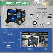 Load image into Gallery viewer, DuroMax XP13000HXT 13,000-Watt 500cc Tri Fuel Gas Propane Natural Gas Portable Generator with CO Alert
