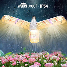 Load image into Gallery viewer, LVJING 150w LED Grow Light Bulb with 414 LED's Foldable Sunlike Full Spectrum Grow Lights for Indoor Plants, Vegetables,Greenhouse & Hydroponic Growing, Grow lamp with Protective Lens | E26/E27 Socket
