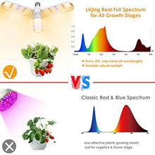 Load image into Gallery viewer, LVJING 150w LED Grow Light Bulb with 414 LED's Foldable Sunlike Full Spectrum Grow Lights for Indoor Plants, Vegetables,Greenhouse & Hydroponic Growing, Grow lamp with Protective Lens | E26/E27 Socket