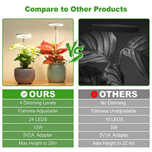 Load image into Gallery viewer, Grow Light, Lordem Full Spectrum LED Plant Light for Indoor Plants, Height Adjustable Growing Lamp with Auto On/Off Timer 4/8/12H , 4 Dimmable Brightness, Ideal for Small Plants, Pack of 2