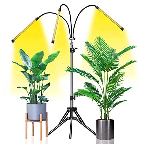 standing plant grow lights Grow Light Abonnylv 60W Led Tri Head Floor Plant Lights for Indoor Pla – Cash Your Greens