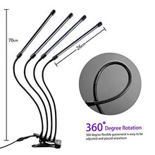 Load image into Gallery viewer, LEOTER Grow Light for Indoor Plants - Upgraded Version 80 LED Lamps with Full Spectrum & Red Blue Spectrum, 3/9/12H Timer, 10 Dimmable Level, Adjustable Gooseneck,3 Switch Modes