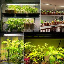 Load image into Gallery viewer, LED Plant Grow Lights Strips for Indoor Plants Full Spectrum with Auto ON & Off Timer, T5 Sunlike Grow Lights Bar Growing Lamps for Greenhouse Shelves Hydroponics Succulent, 4 Dimmable Levels