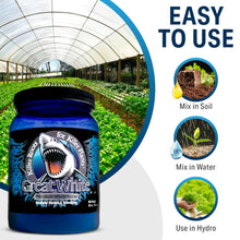 Load image into Gallery viewer, Great White Mycorrhizal Fungi, Beneficial Bacteria for Plant Growth, Root Stimulator, Concentrated 3-in-1 Formula by Plant Success (8 oz)
