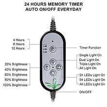 Load image into Gallery viewer, Grow Light 60W Sunlike Full Spectrum LED Plant Grow Lights with Timer Auto On/Off 4/8/12H Waterproof Grow Lamp for Indoor Plants, 5 Dimmable Levels, Adjustable Gooseneck
