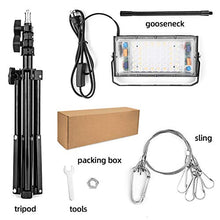 Load image into Gallery viewer, Grow Light with Stand, LBW Full Spectrum 150W LED Floor Plant Light for Indoor Plants, Grow Lamp with On/Off Switch, Adjustable Tripod Stand 15-48 inches
