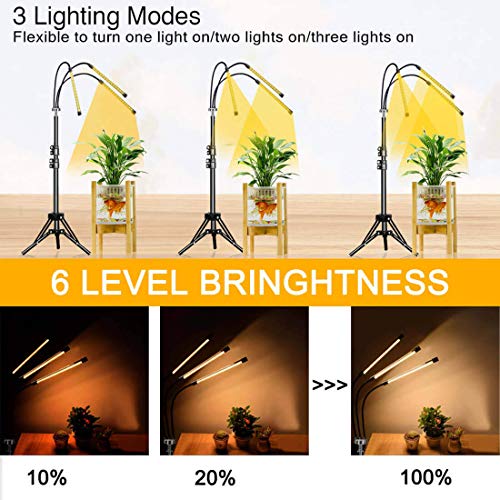 grow light floor lamp for plants Grow Light Abonnylv 60W Led Tri Head Floor Plant Lights for Indoor Pla –  Cash Your Greens