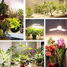 Load image into Gallery viewer, LVJING 150w LED Grow Light Bulb with 414 LED&#39;s Foldable Sunlike Full Spectrum Grow Lights for Indoor Plants, Vegetables,Greenhouse &amp; Hydroponic Growing, Grow lamp with Protective Lens | E26/E27 Socket
